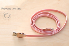 TPE USB Cable with LED indicator light USB A to Lightning Cable