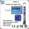Digital Height and weight BMI Body scale with LCD Advertisement Screen