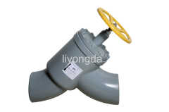 Seamless pipe Y globe valve