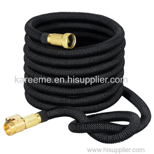 75 ft expanding garden hose with solid brass fitting