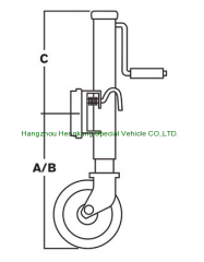 1000LBS capacity marine jack