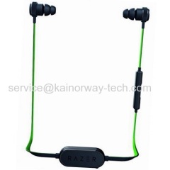 Razer Hammerhead Bluetooth Wireless In-Ear Headphone Headset Green Black In-Line Remote & Mic