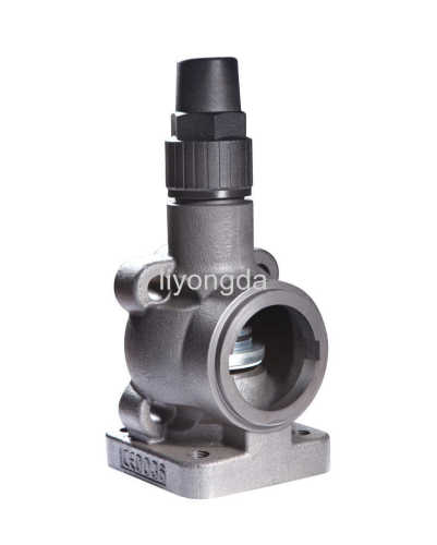 Screw compressor globe valve