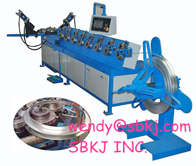 Round Pipe Flange Forming Machine for air duct