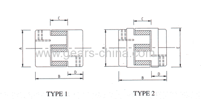 Plum-shape spring Flexible coupling/coupling