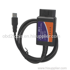FTDI ELM327 FT232RQ+25K80 Interface OBDII OBD2 Auto Car Scan Tool Cable