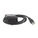 FTDI ELM327 FT232RQ+25K80 Interface OBDII OBD2 Auto Car Scan Tool Cable