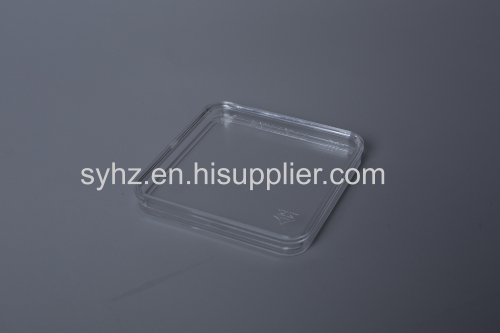 Transparent coin capsule tray