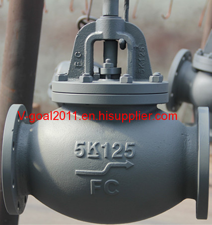 JIS Marine Cast Iron Globe Valve 5K 10K 16K