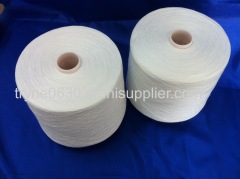 100% spun polyester semi-dull raw white yarn