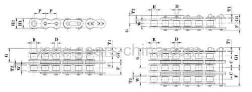 ansi standard attachment roller chains