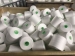 100% spun polyester semi-dull raw white yarn