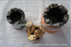 Fast penetration PDC non-coring bits for hard rock with Long service life