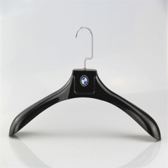 black high quality plastic hanger for overcoat