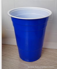 18oz 510ml Solo cup Party cup double color PP plastic cup Beer pong cup