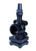 Cast iron refrigeration compressor service valve