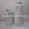 marble finish vase ceramic indoor vase home decoration