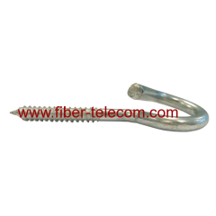 Galvanized Electric Line Fittings Screws Pigtail Hook Bolt For FTTH Solution