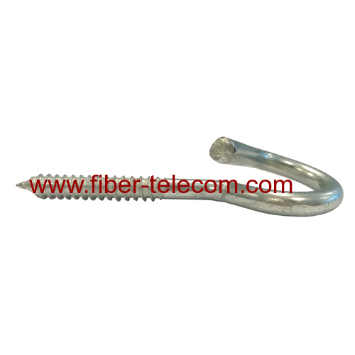 Galvanized Electric Line Fittings Screws Pigtail Hook Bolt For FTTH Solution