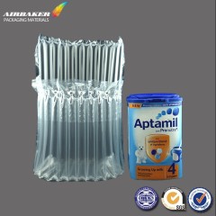 Wholesale plastic packaging material air cushion column bags for wine bottlebag protective packaging