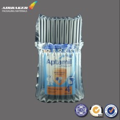 Wholesale plastic packaging material air cushion column bags for wine bottlebag protective packaging