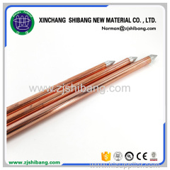 Nonmagnetic Internal Threaded Copper Coated Earth Rod