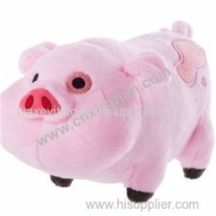 Pig Plush Toys|soft Toys Stand and Sit Pink with Red Kerchief