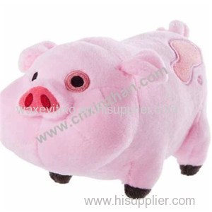 Pig Plush Toys|soft Toys Stand and Sit Pink with Red Kerchief