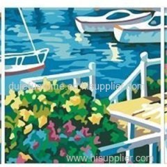 Scenery Triptych Set of Three Oil Painting by Numbers Kit for Home Decor Wall Art