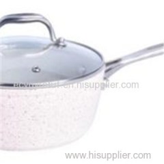 Aluminum Non-Stick Ceramic Covered Saucepan