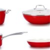 7 Piece Heavy Duty Aluminum Non-Stick Cookware Set With Tempered Glass Lids