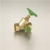 3/8&quot;-4&quot;Brass Glove Valve(Y-body Stop Valve) Polishing Surface Plastic Handle Straight-flow With Drain Valve