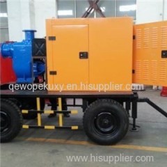 Diesel Engine Driven Self Priming Water Pump Trolley Mounted