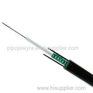 Metal Strength Member Overhead Armored Unitube GYXTW Fiber Optic Cable