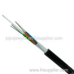 OEM Single Jacket Non Metallic Stranded Loose Tube Sm Mm Fiber Optic Cable GYFTY Overhead Cable