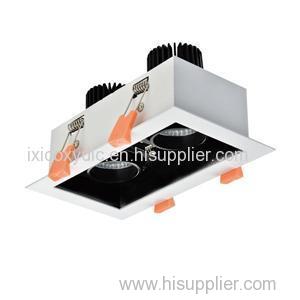 Square Rotation Led Grille Light Fixtures For Project Reasonable Price Cob PF&gt;0.9 CRI&gt;80