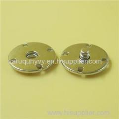 Plating Matte Nickel Metal Press Snap Button With Metal For Garment For Coats