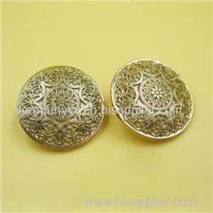 Custom Logo Hollow Metal Gold Shank Buttons for Clothes for Sewing