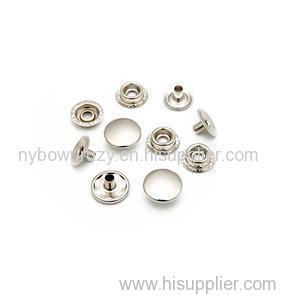 Available In Various Colors Glossy Surface Clothing Snaps Fastener Button For Garments