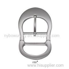 Smooth Surface Irregular Oval Elegant Double Bar Buckle