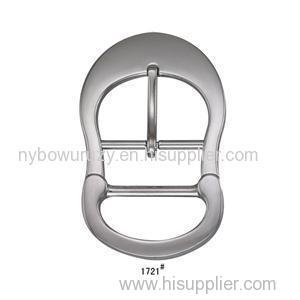 Smooth Surface Irregular Oval Elegant Double Bar Buckle