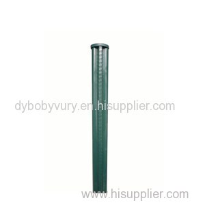 Green Painted Steel Wiremesh Tube Post