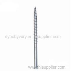 Hot Dip Galvanized Steel Ground Screw With Nut