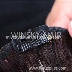 Full Head Brazlian Clip In Remy Straight Human Hair Extensions Color #1B