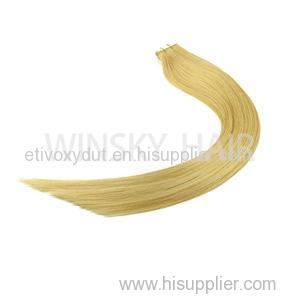 #22 Wholesale Unprocessed Virgin Tape in Human Hair Extensions Brazilian Double Drawn Hair Weave
