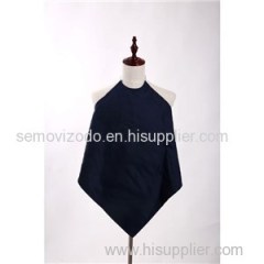 Blue PU Waterproof Apron With Button