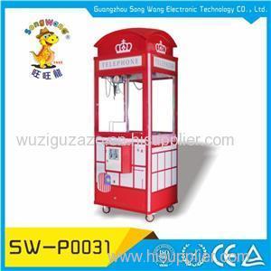 Song Wang Europe Style Telephone Toy Catcher Crane Claw Machine for Game Center