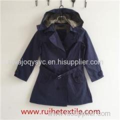 Fashion Spring Trench Coat Outdoor Hooded Coat For Women