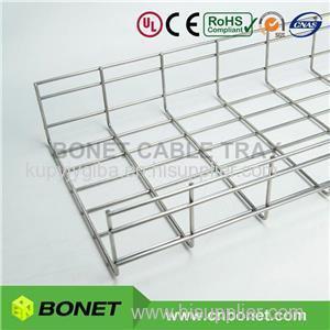 100mm 4" Deep SS304L Stainless Steel Wire Basket Cable Tray