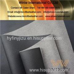 Best Quality Perforated Leather Fabric Faux Leather PU Microfiber